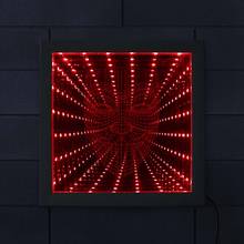 Vendetta Anonymous Guy Fawkes Mask RGB Infinity Mirror Endless Space Graphics Tunnel Vision Wood Frame Bedsides Lamp 2024 - buy cheap