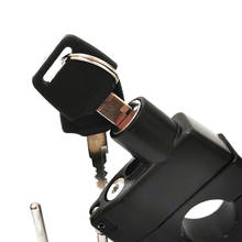 Motorcycle Helmet Lock Security Padlock 7/8" 22-26mm Handlebar w/ Keys 2024 - buy cheap