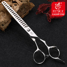 Fenice Professional 6.5 inch Fish bone pet thinning scissors Bichon Bomei Teddy dog grooming scissors shears thinning rate 70% 2024 - buy cheap