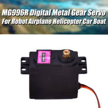 Servomotor de metal digital, de alta qualidade, mg996r, 15kg, para avião robô, helicóptero, carro, barco 2024 - compre barato