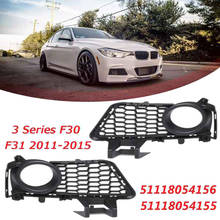 NEW-Car Front Bumper Fog Light Grille For-BMW 3 Series F30 F31 LCI M-Sport 2011+ 2024 - buy cheap