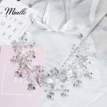 Miallo Fashion Handmade Flowers Wedding Hair Vine Bridal Headband Headpiece Hair Jewelry Accessories for Women 2024 - buy cheap