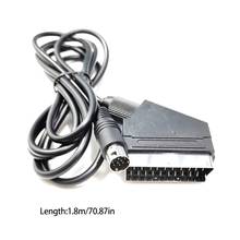 Cable de plomo RGB Scart de 1,8 m para sega -Mega Drive 2 -Genesis MD2 RGB AV Scar 2024 - compra barato