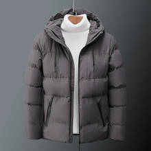 Зимняя куртка мужская одежда 2020 корейское толстое теплое пальто с капюшоном Повседневная парка Hombre модная Casacos Мужская парка Hiver LW1223 2024 - купить недорого