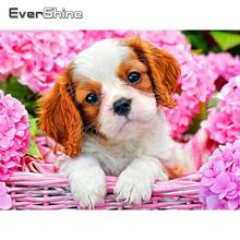 Evershine Diamond Painting With Square Stones Dog Diamond Embroidery Full Display Animals Rhinestones Pictures Diamond Mosaic 2024 - buy cheap