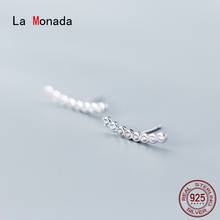Женские простые серьги-гвоздики La Monada, серебряные серьги-гвоздики из 925 пробы серебра 925 пробы 2024 - купить недорого