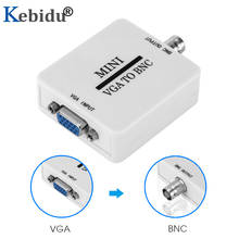 Kebidu-mini conversor de vídeo digital, vga para bnc, conversor adaptador vga para bnc, monitor hdtv 2024 - compre barato