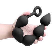 Silicone prostata massagem butt plug anal bolas brinquedos sexuais para mulher brinquedo erótico grande buttplug anal contas vibrador para adulto gay l1 2024 - compre barato