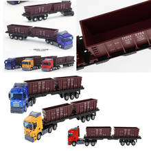 1:48 Scale Engineering Car Alloy Model Toy Carrier Trucks Transport Trailer 2024 - buy cheap