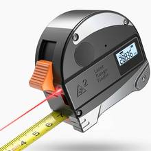 Medidor de distância a laser 2 em 1, telêmetro digital lcd 30m, fita métrica, ferramenta de medição da construção infravermelha 2024 - compre barato