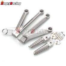 Motorcycle Rear Foot Pegs Footrests Pedals For Kawasaki Ninja ZX10R ZX-10R 2004 2005 2024 - buy cheap