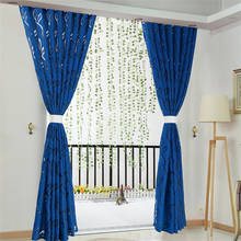 2 PCS Vines Leaves Tulle Door Window Curtain Drape Panel Sheer Scarf Valances Curtains For Living Room Bedroom Dropshipping 2024 - buy cheap