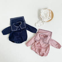 Peleles con bordado de encaje para niñas recién nacidas, ropa de primavera, peleles de manga larga, 0-3 años 2024 - compra barato