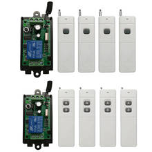 Transmissor e sistema de interruptor com controle remoto sem fio, longo alcance, 3000m, dc 9v, 12v, 24v, 1ch, porta de garagem, persianas