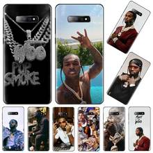 Rapper pop fumaça caso de telefone para samsung galaxy s5 s6 s7 s8 s9 s10 s10e s20 borda mais lite 2024 - compre barato