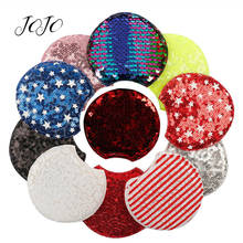 JOJO BOWS 2pcs Sequin Patches DIY Accessories Colorful Patch Handmade Craft Supplies Materials For Sewing Kids Doll Decoration 2024 - compre barato