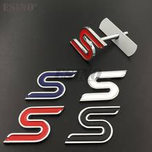 3D S Car Front Grill Zinc Alloy Badge Emblem For Car Body Accessories Car Styling Badge Decal for Ford Focus Fiesta Edge 2024 - buy cheap