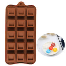 Moldes pequenos de chocolate em cubos, para chocolate, doces, pudim, acessórios de cozimento, fondant, doces, silicone, decoração de bolo, faça você mesmo 2024 - compre barato