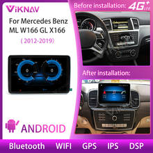 Reproductor multimedia de vídeo con gps para coche, radio con android, grabadora de pantalla de audio para Mercedes Benz ML, W166, GL, X166, 2012-2019 2024 - compra barato