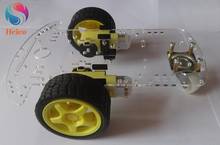 Chassi de carro robô inteligente, chassi de motor inteligente com codificador de velocidade, 2 rodas de carro, kit diy, ferramenta de ensino educacional