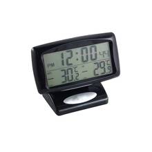 Car Vehicle LED Digital LCD Thermometer Clock Temperature Meter with Backlight 2024 - buy cheap