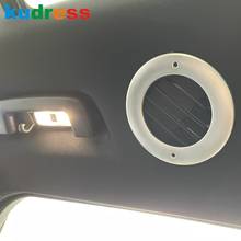 Guarnição de fibra de carbono para teto de carro, acessório de cobertura 4 peças para carro ford edge 2015 2016 2017 2018 2019 2020 2024 - compre barato