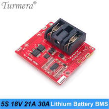 Turmera 5S 18V 21V 30A литиевая батарея BMS защищенная плата для 18V 21V шуруповерт Shura Электрическая Дрель подходит для использования DDEWALT 2024 - купить недорого