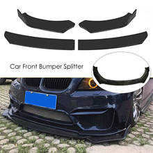 Car Front Bumper Splitter Universal Durable Guard Cover Car Front Lip Chin Bumper Body Kit Black Protection Auto Parts 2021 New 2024 - buy cheap