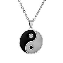 Fashion Personality Men's Stainless Steel Necklace Chinese Yin Yang Ba Gua Taichi Pendant Necklace For Women Men Jewelry 2024 - buy cheap