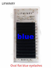 Cílios postiços lisos azuis, cílios postiços artificiais de vison, 1 caixa 2024 - compre barato