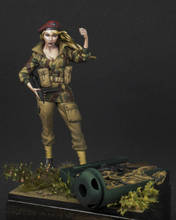 Unassambled 1/24 70mm antiga mulher guerreiro suporte resina figura modelo miniatura kits sem pintura 2024 - compre barato