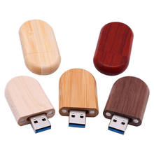 over 10pcs Custom logo Wooden USB flash drive 4GB 16GB 32GB 64GB pendrive U disk memory stick with metal keychain wedding gifts 2024 - buy cheap