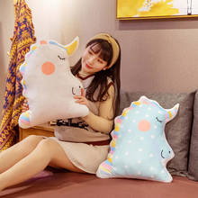 1pcs 50*38cm Super Soft Geometric Unicorn Plush Cushion Spotted Colorful Stuffed Plush Bed Pillow Children Soft Doll Home Decor 2024 - buy cheap