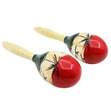 1 Pair Of Wooden Large Maracas Rumba Shakers Rattles Sand Hammer Percussion Instrument Musical Toy For Kid Children Party Games 2024 - buy cheap