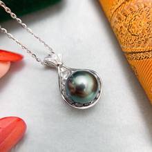 DIY mujeres 925 Sterling Silver colgante ajuste hallazgos de montaje Base de la joyería para cristales ágata perlas corales Jade ABALORIOS 2024 - compra barato