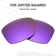 Поляризованные Сменные линзы Mryok для квадратных очков Oakley Jupiter, плазменные фиолетовые 2024 - купить недорого