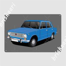 Vaz-2101 Lada 1200, голубые металлические знаки, постеры для клуба, паба, гаража 2024 - купить недорого