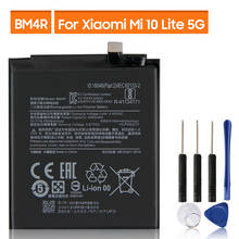 Replacement Battery For Xiaomi Mi 10 Lite 5G Mi10 Lite BM4R Rechargeable Phone Battery 4160mAh 2024 - buy cheap