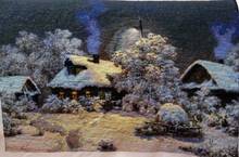 Top Quality Lovely Hot Sell Counted Cross Stitch Kit Old World Holiday Ornaments Similar DMC FJ-30133 snow house 2024 - buy cheap