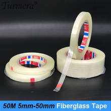 Turmera 50M Fiber Tape 5mm 10mm 15mm 20mm 30mm 40mm 50mm Fiberglass Tape for Diy Screwdriver Tool Battery Pack RC Drone Battery 2024 - buy cheap