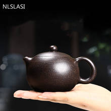 Autêntico yixing artesanal bule de chá de minério cru purple clay potes xishi bola buraco filtro chaleira personalizado utensílios domésticos 2024 - compre barato