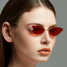 Gafas de sol con forma de ojo de gato para mujer, anteojos de sol femeninos de estilo Retro, con protección UV400, en colores negro, rojo y rosa, 2021 2024 - compra barato