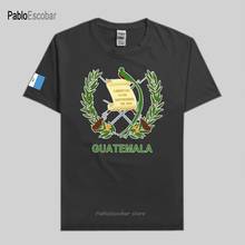 Футболка мужская с надписью «Республика гвателмала», Модная хлопковая рубашка с изображением государственной команды, одежда для фитнеса, страна GTM 2024 - купить недорого