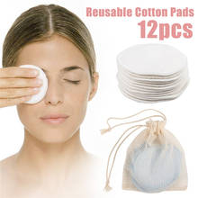 New Fashion Reusable Portable Bamboo Fiber Washable Rounds Pads Makeup Removal Cotton Pad Cleansing Facial Pad Tool 2024 - buy cheap