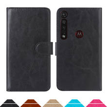 Роскошный чехол-бумажник для Motorola Moto G8 Plus из искусственной кожи в стиле ретро, откидная крышка, стильные магнитные чехлы на ремешке 2024 - купить недорого