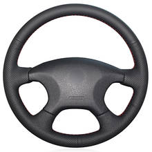 Black PU Faux Leather DIY Hand-stitched Car Steering Wheel Cover for Citroen Elysee c-elysee Citroen Xsara Picasso 2024 - buy cheap