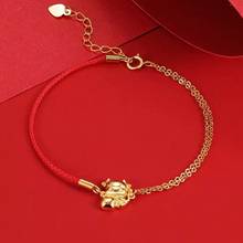 Lo Paulina S925 Lucky OX Red Bracelet Chinese Zodiac With AAA Zircon For Children Mother's Day New Year Gifts Joyas Wholesale 2024 - buy cheap