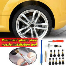 23pcs Valve Core+Valve Stem+Core Remover+Stem Puller+4 Way Tire Repair Tool Kit 2024 - buy cheap