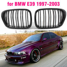 Front Center Matte black Wide Kidney Hood Grille Grill For BMW E39 525 528 530 535 M5 1997 2003 2024 - buy cheap