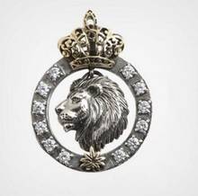 Men's Lion Head Pendant Chain Type Animal Series Pendant Necklace Men's and Women's Fashion Jewelry 2024 - buy cheap